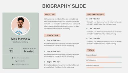 Biography Slide Powerpoint