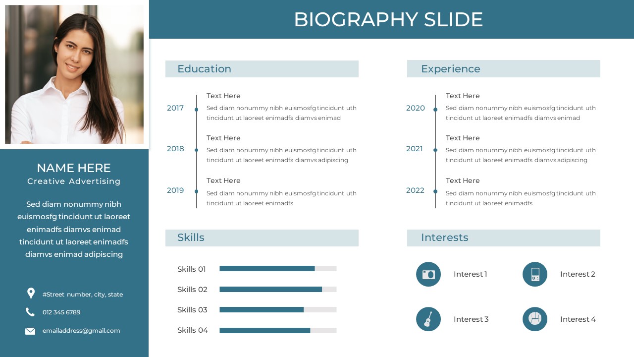 Biography Slide
