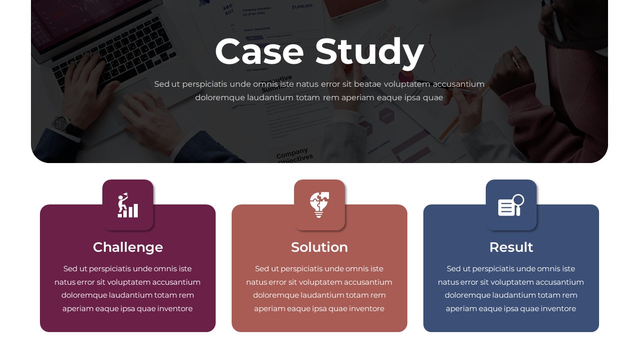 Customized Case Study Slides Template SlideKit