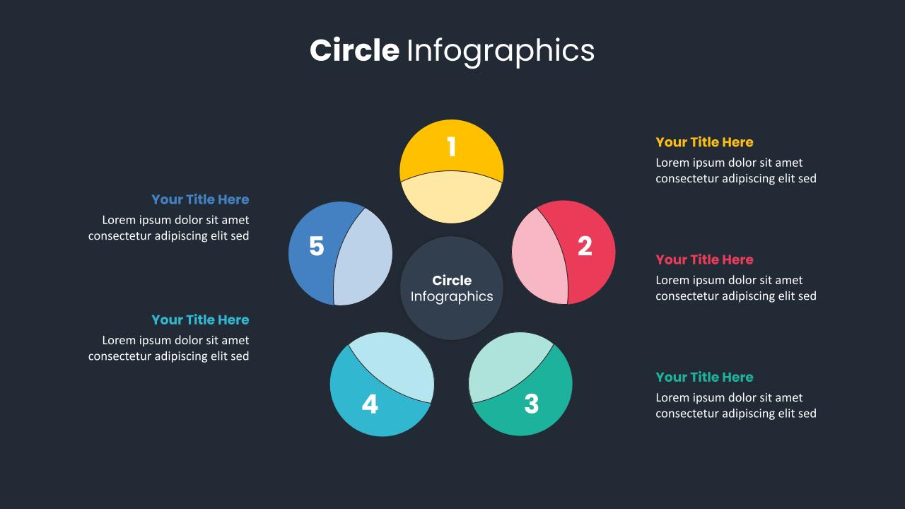 Circle Presentation Slide Template
