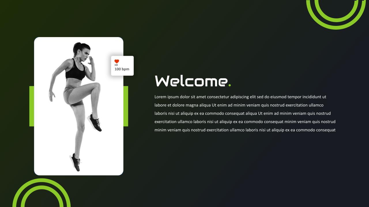 Fitness Google Slides Welcome Template