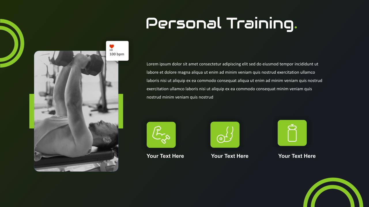 Personal Training Gym Google Slides Template