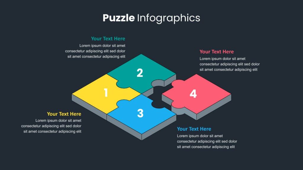 Puzzle Pieces Infographics Presentation Slides - SlideKit