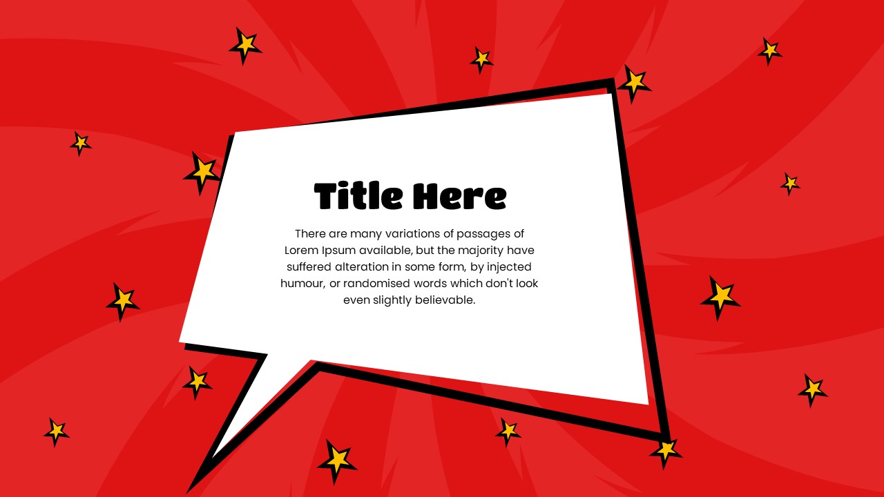 Comic Strip PowerPoint Template