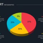 Dark Theme Pie Chart PPT