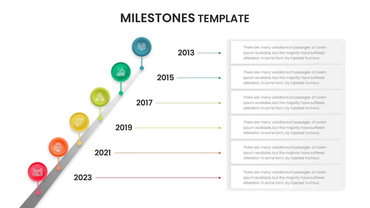 Milestones Slide Template