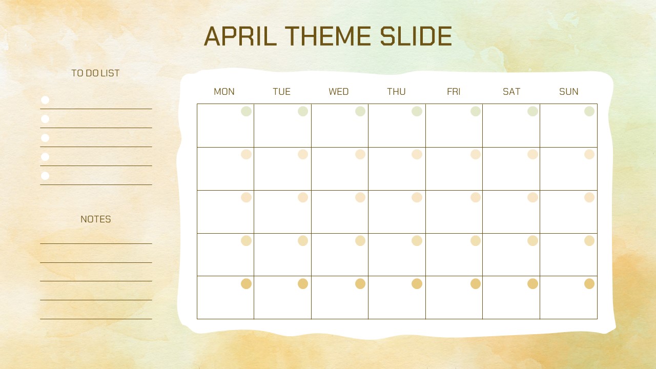 April Planner Template