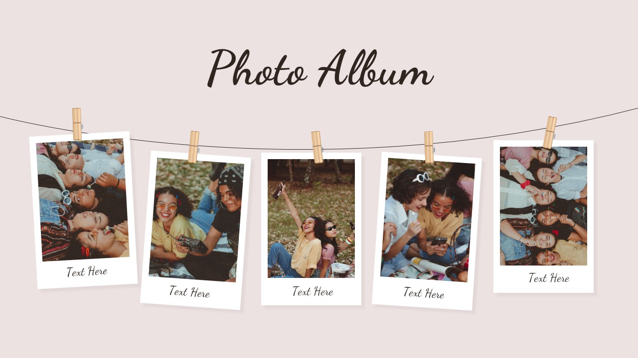 Google Slides Photo Album Template