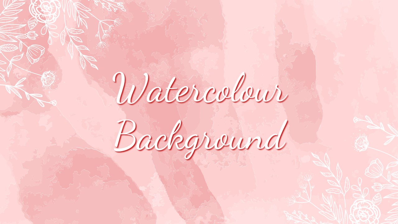 Watercolor Slide Template