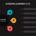 Dark Theme Lessons Learned Slide Template