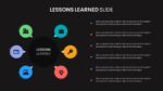 Dark Theme Lessons Learned Slide Template