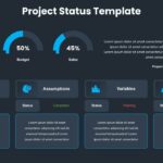 Dark Theme Project Status Update Slide Template