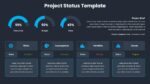 Dark Theme Project Status Update Slide Template