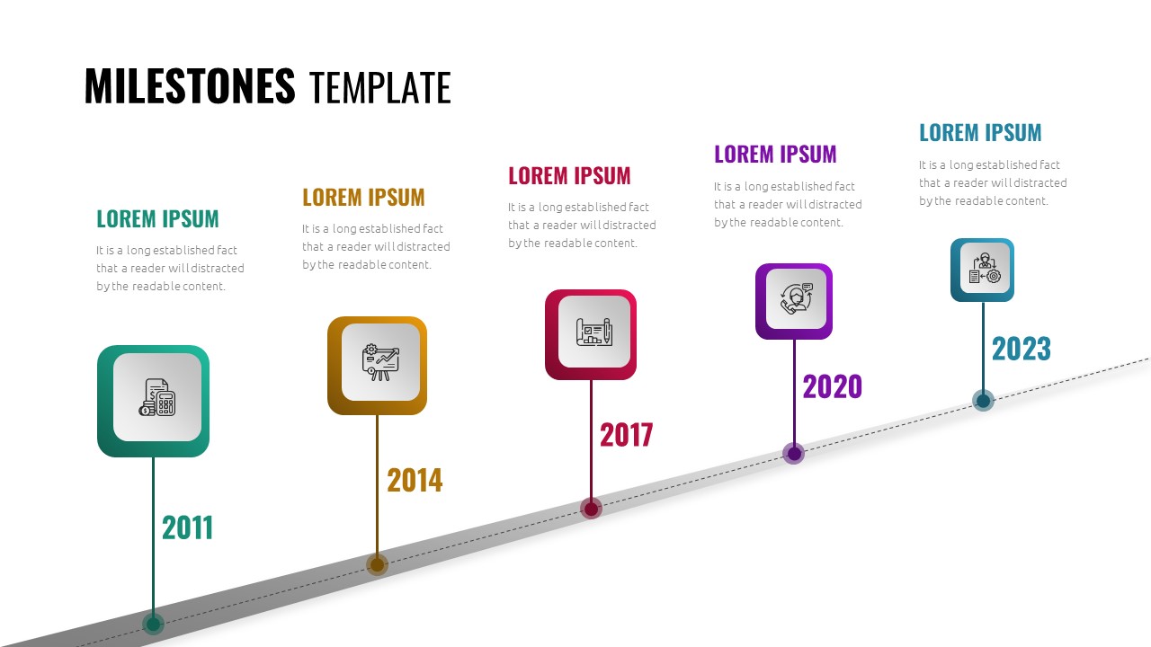 Milestones Slide Template