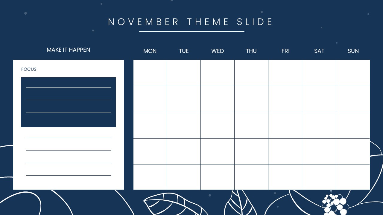 November Slide Template