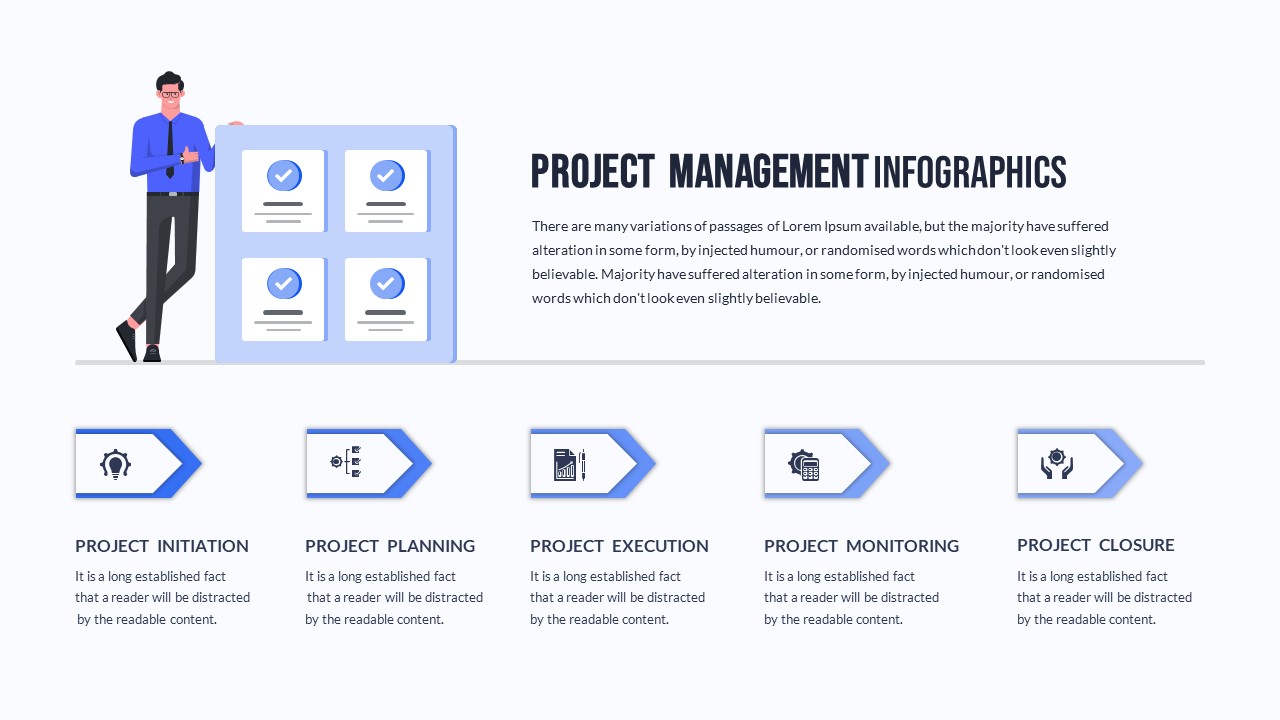 Project Management Slide Template - SlideKit