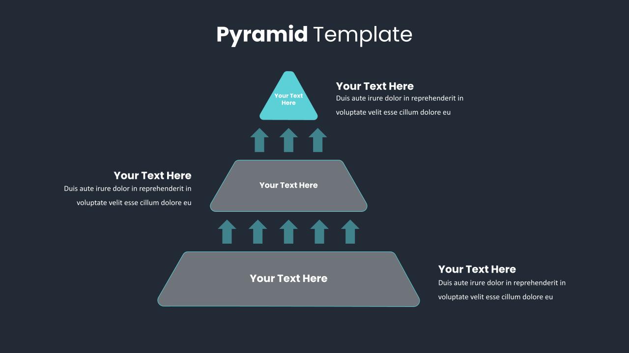Dark Theme Pyramid Slide Template