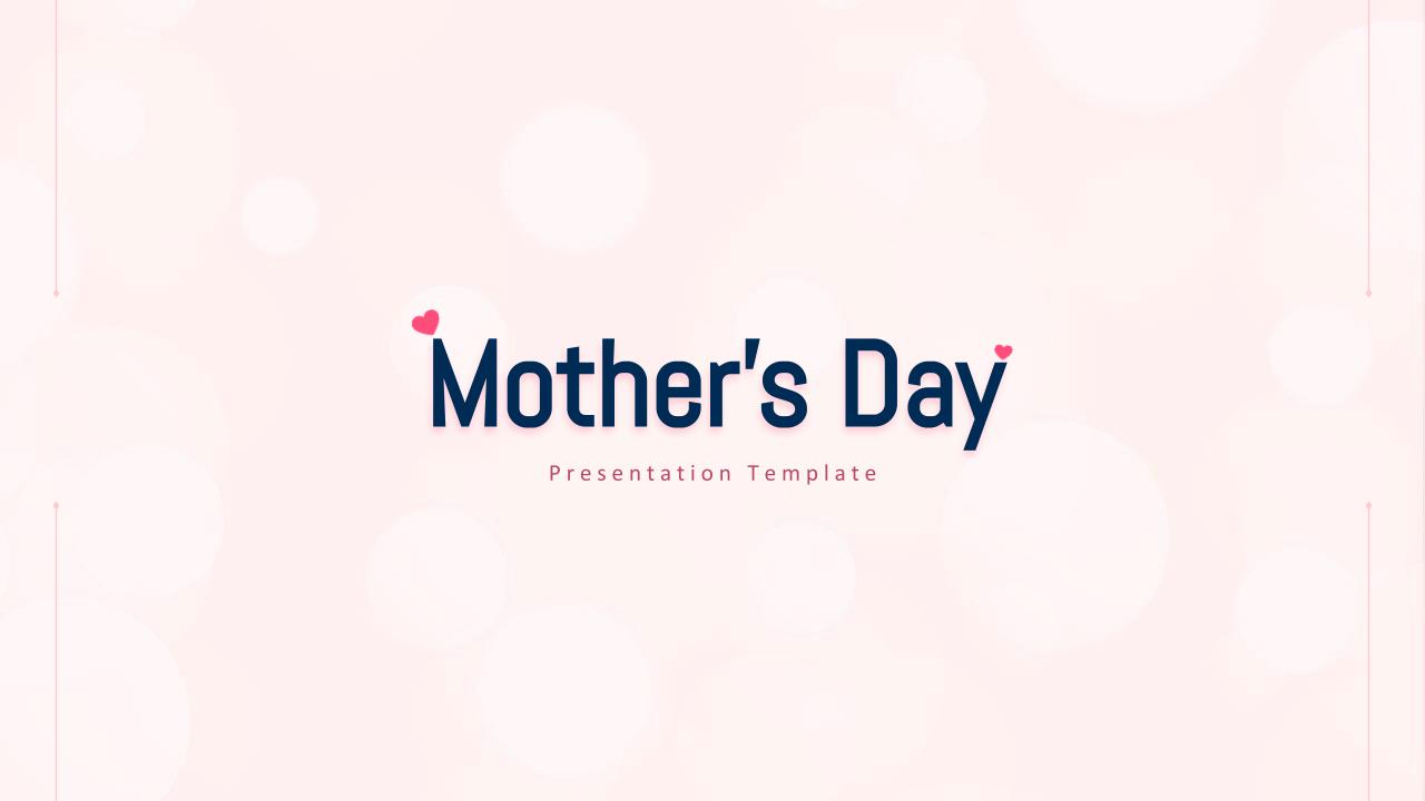 Mothers Day Slide Template SlideKit