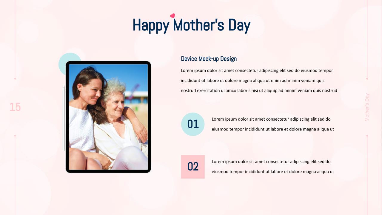 Mothers Day Google Slide 15