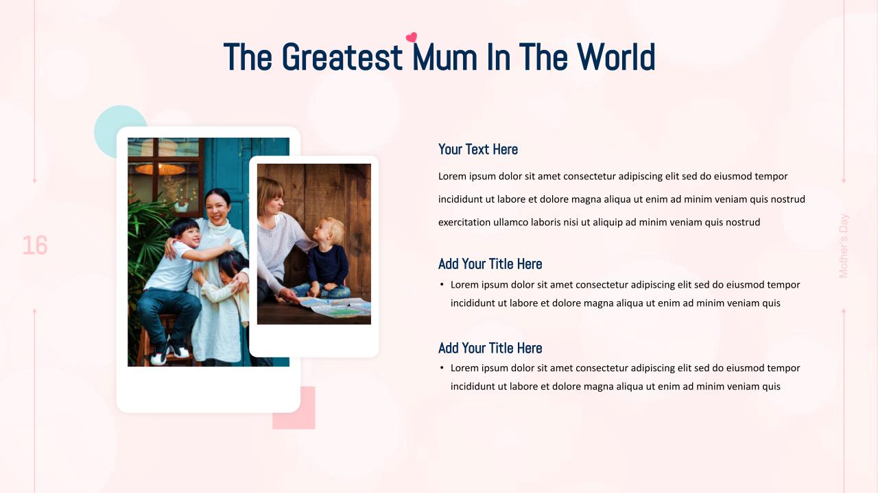 Mothers Day Google Slide 16