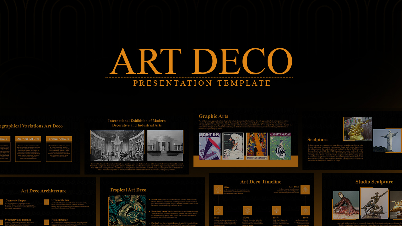 art deco presentation slideshare