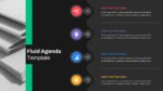 Dark Theme Agenda Slide Template