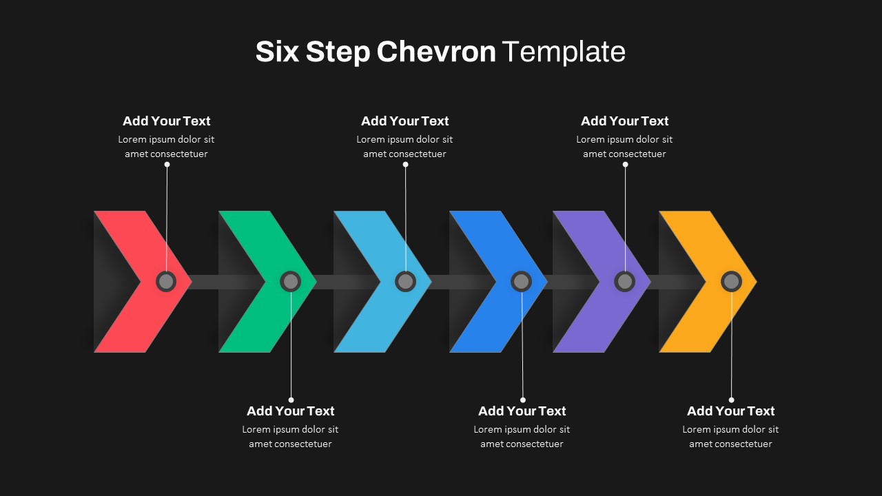 Dark Theme Chevron Design Template