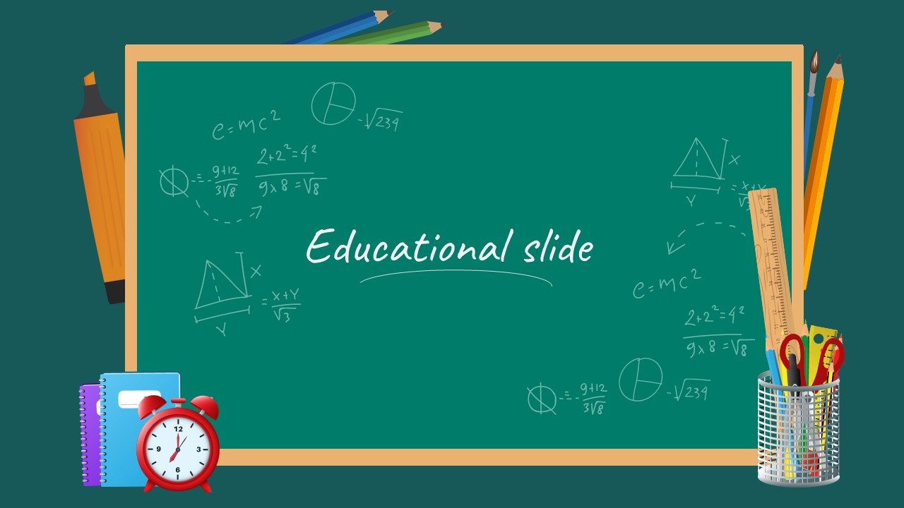 Educational Slide Background Template - SlideKit