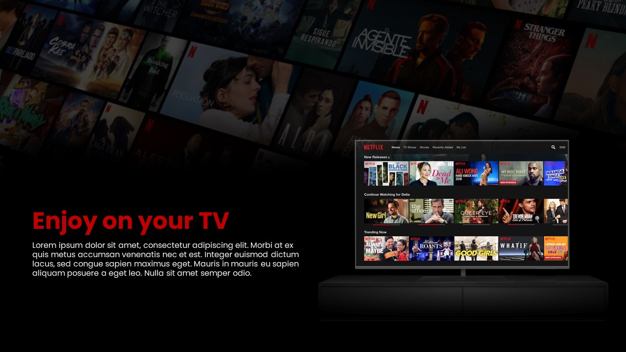 Netflix Theme Presentation Template 7