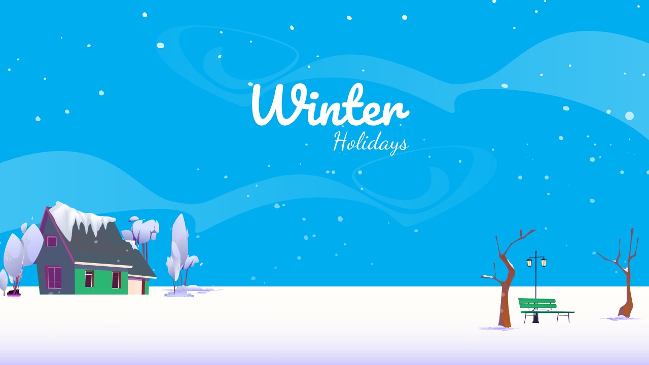 Winter Theme Google Slides