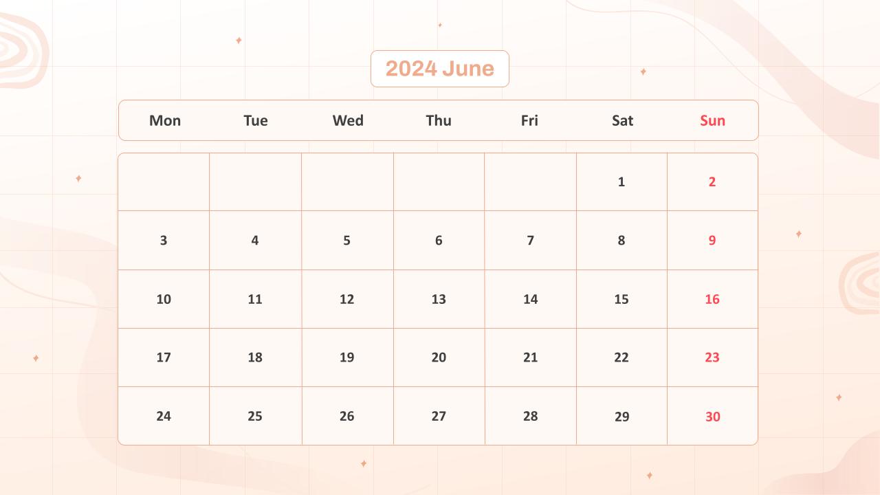 Calendar Presentation Template 08