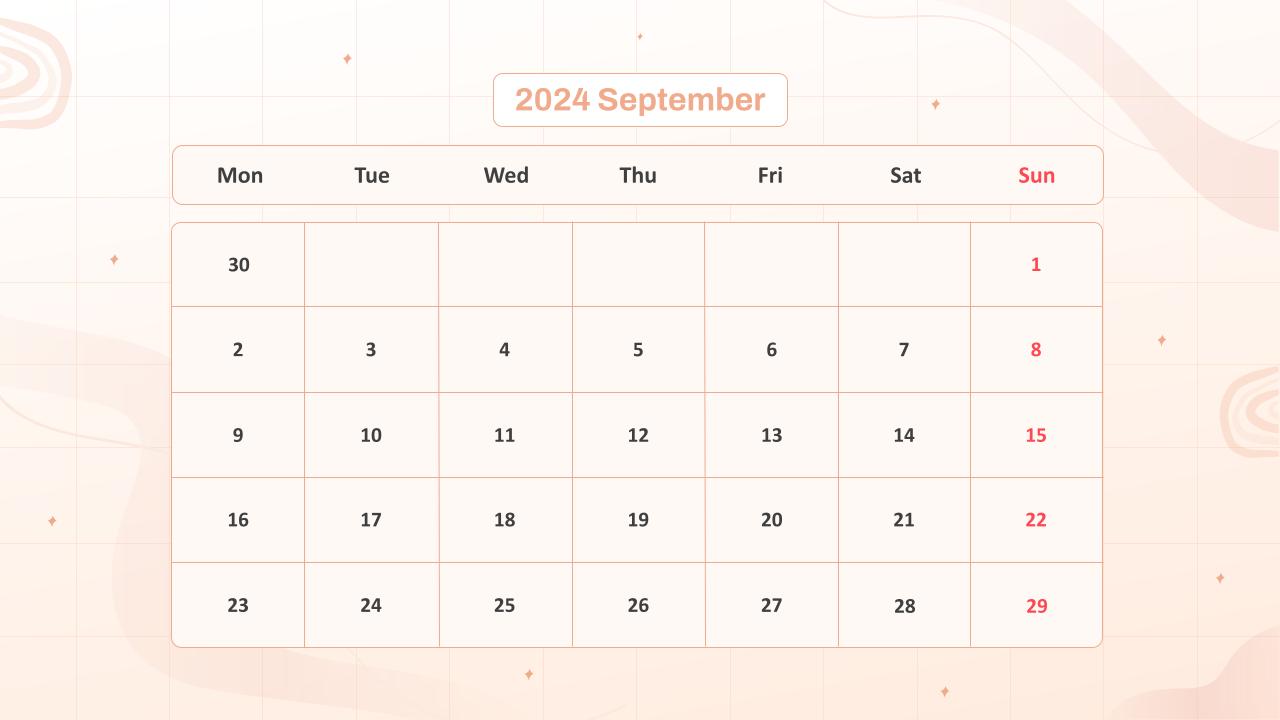 Calendar Presentation Template 11