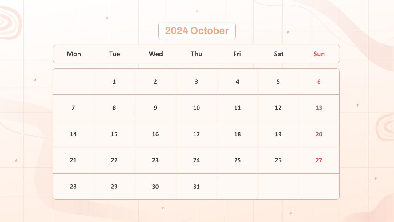 Calendar Presentation Template 12