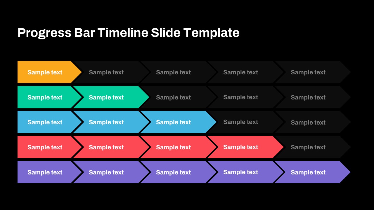 Dark Theme Google Slide Progress Bar