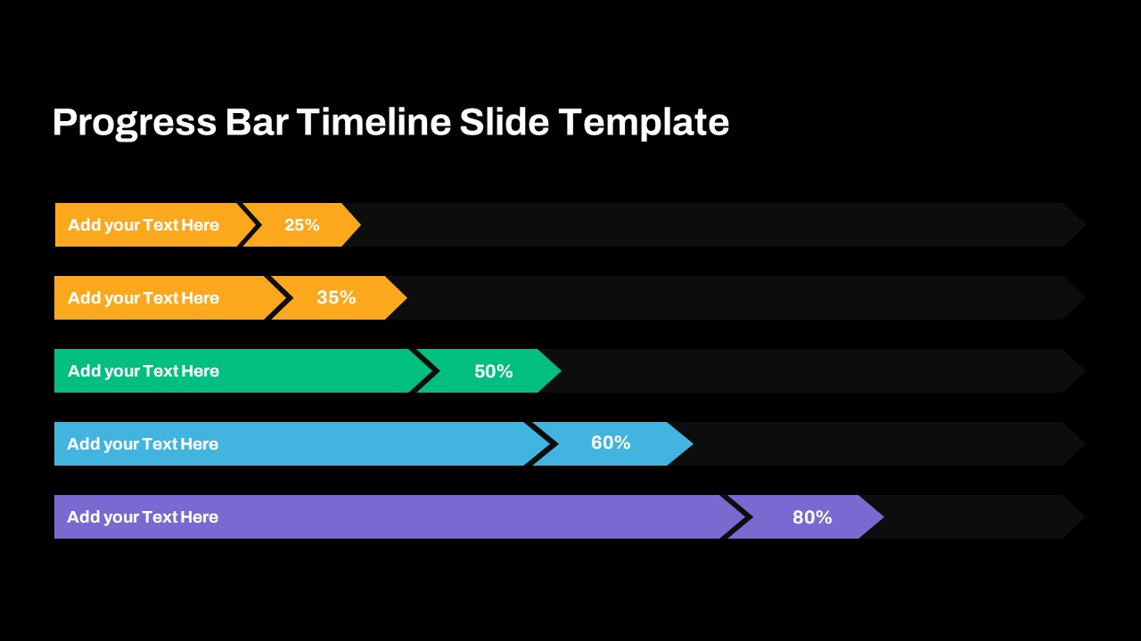 Dark Theme Google Slide Progress Bar