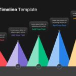 Dark Theme Mountain Timeline Infographic