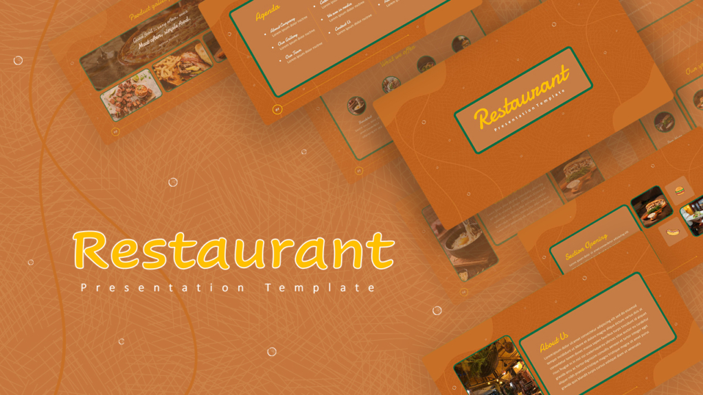 Earthy Color Scheme Restaurant PowerPoint Templates Featured Image