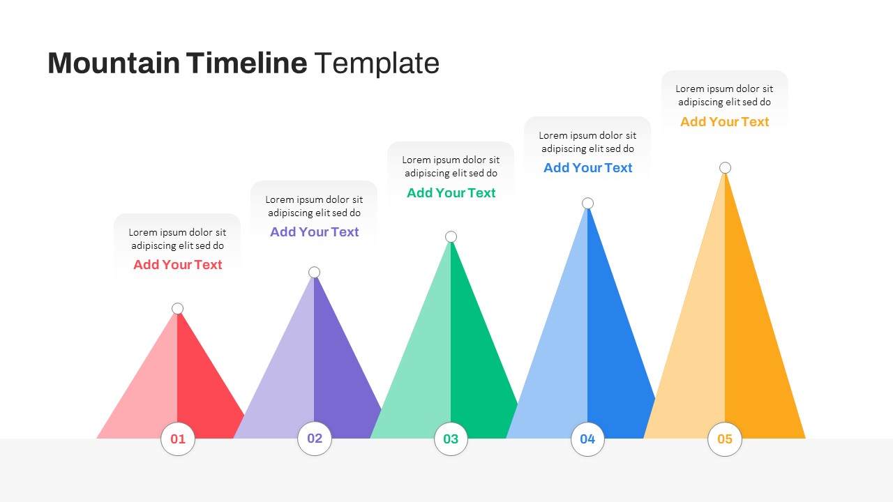 Mountain Timeline Infographic