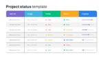 Project Status Slide Template