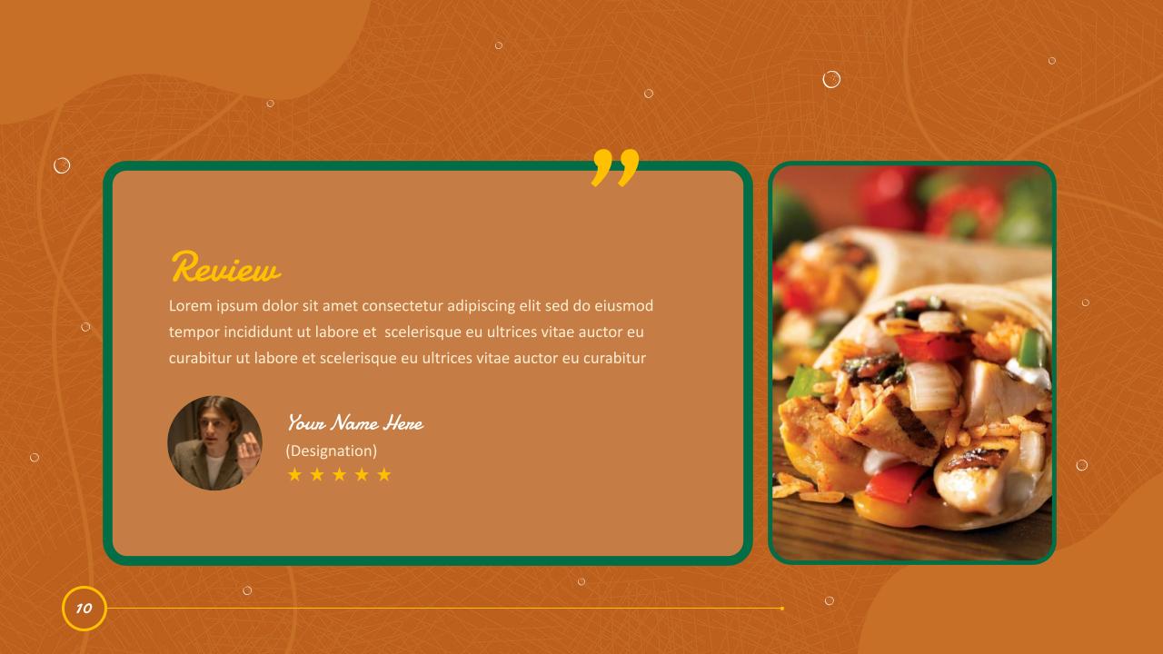 Restaurant Slides Template 12