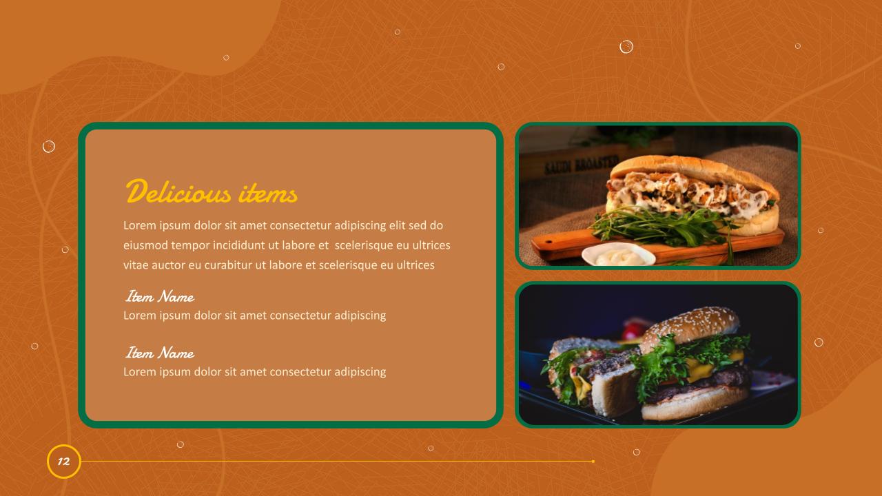 Restaurant Slides Template 14