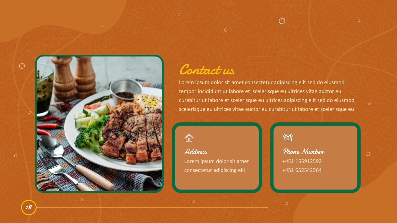 Restaurant Slides Template 20