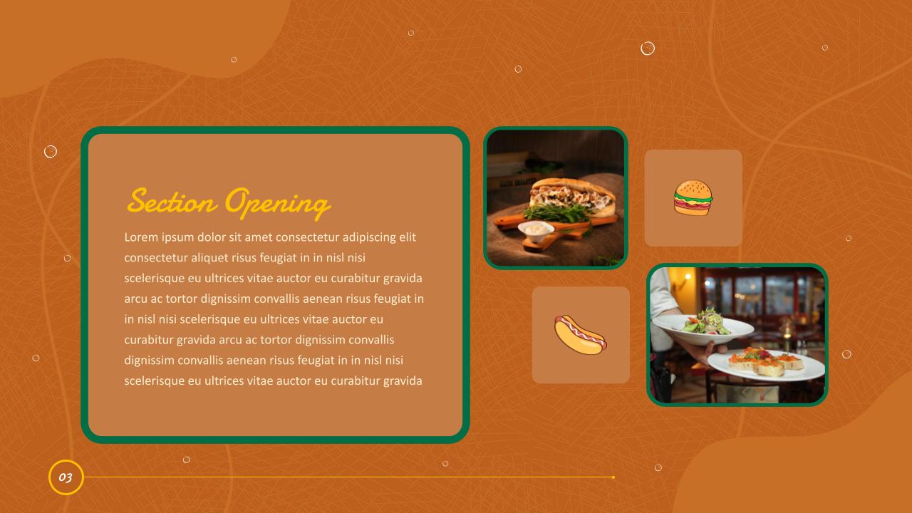 Restaurant Slides Template 5