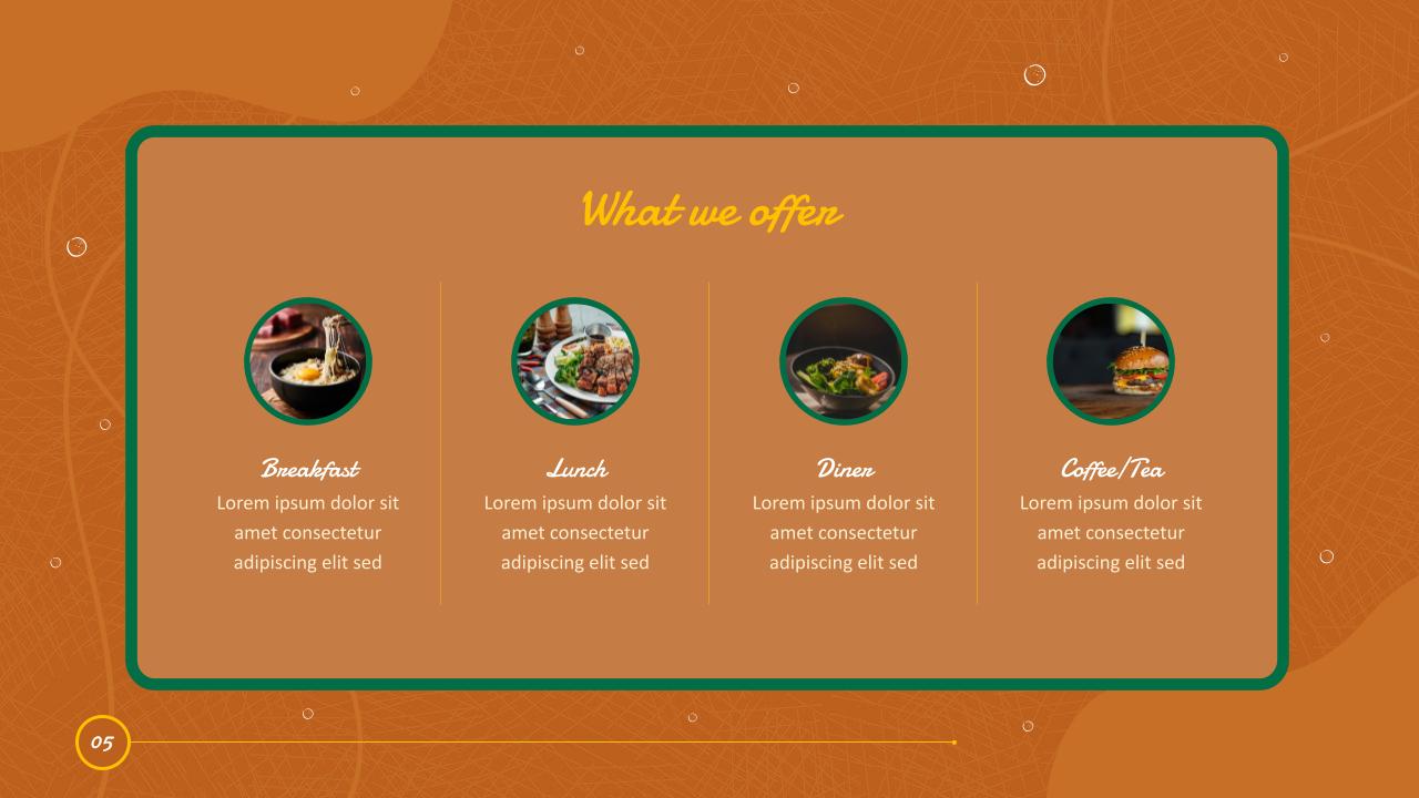 Restaurant Slides Template 7