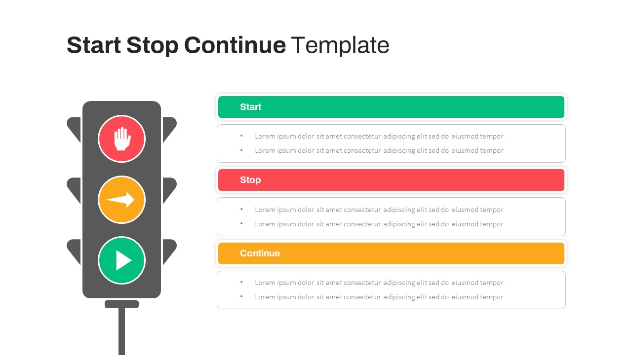 Start Stop Continue Template