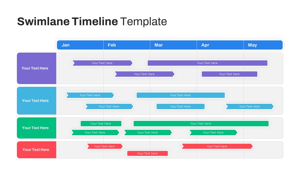 Swimlane Timeline Template