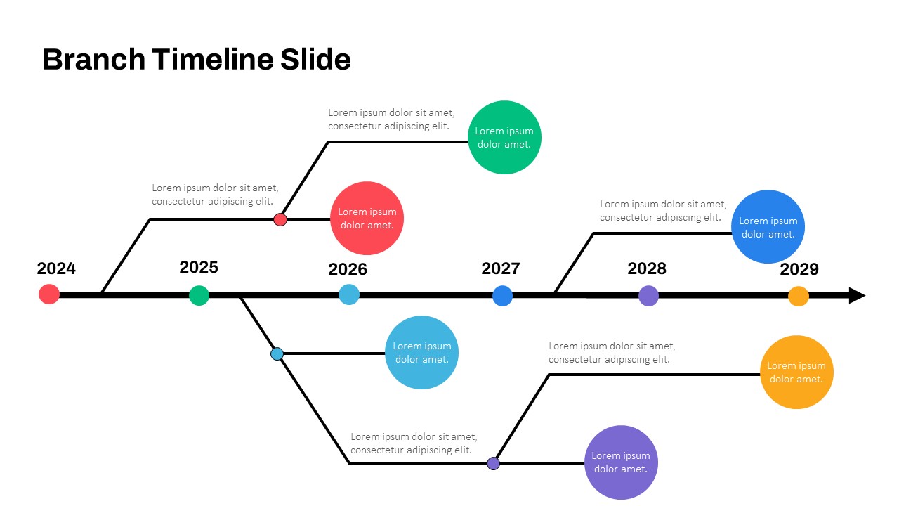 Timeline Slide Template