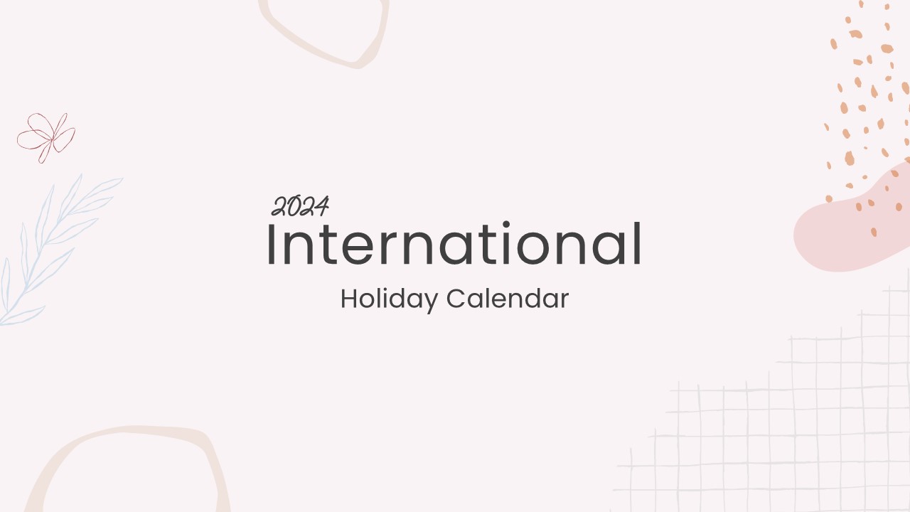 2-Holiday Calendar Template 2024