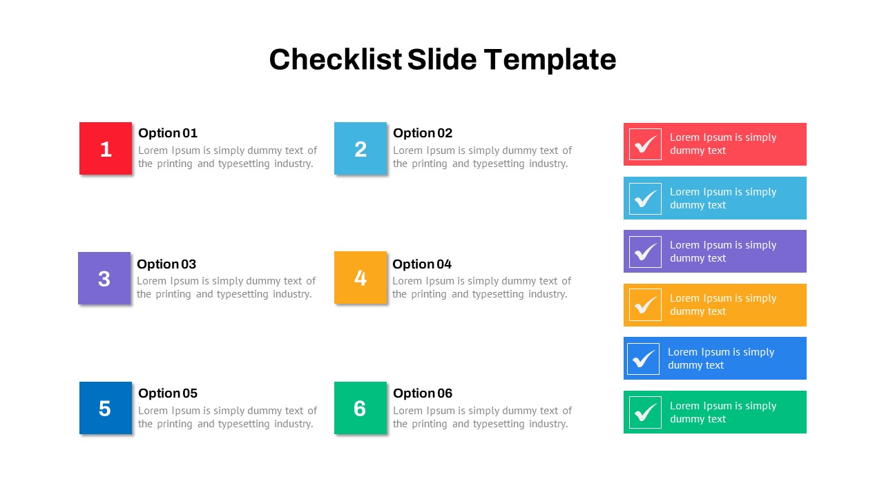 Checklist Slide Template 1