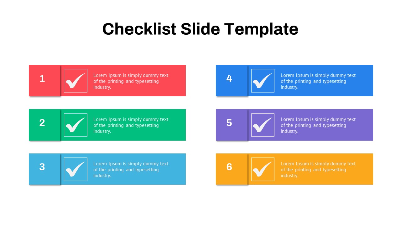 Checklist Slide Template 3